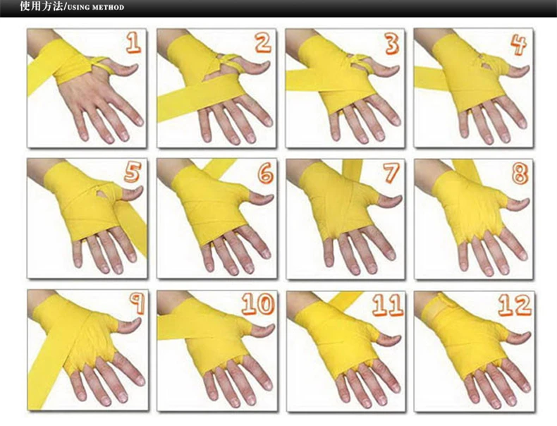 Боксерский бандаж GINGPAI Профессиональный для MMA Muay Thai Sanda Тренировочный защиты рук