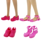 2 шт.лот Высококачественная обувь на плоской подошве повседневная одежда смешанные стильные милые сандалии одежда платье аксессуары для Барби кукольный домик игрушки