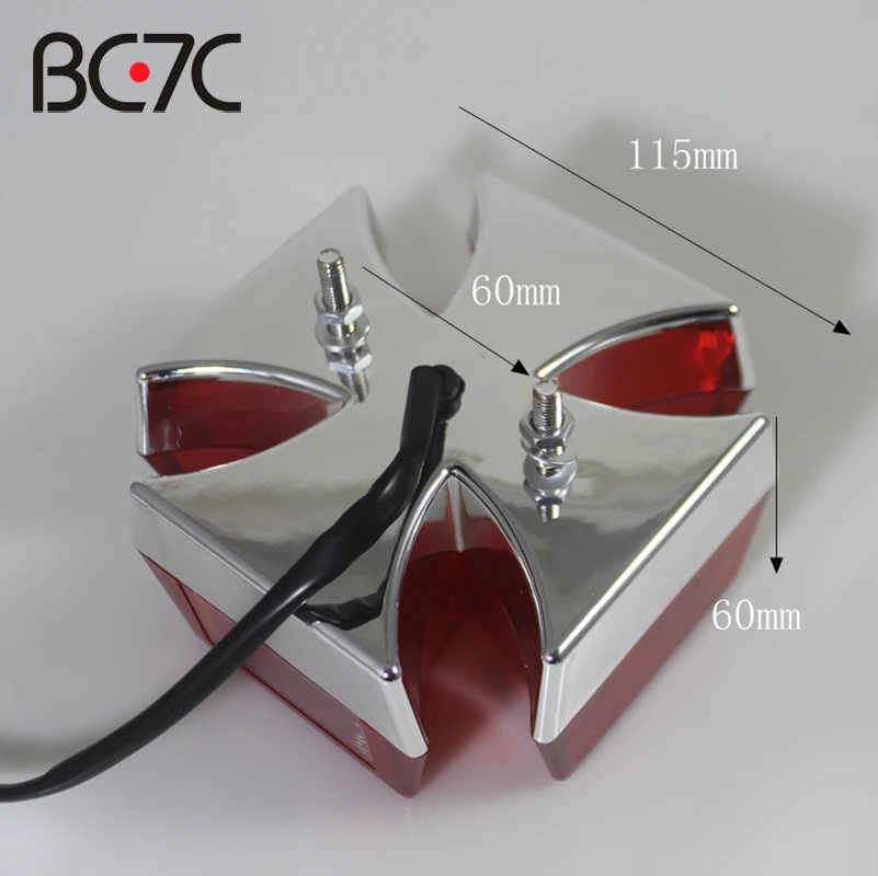 Универсальный мотоциклетный Ретро задний фонарь модифицированный Красный