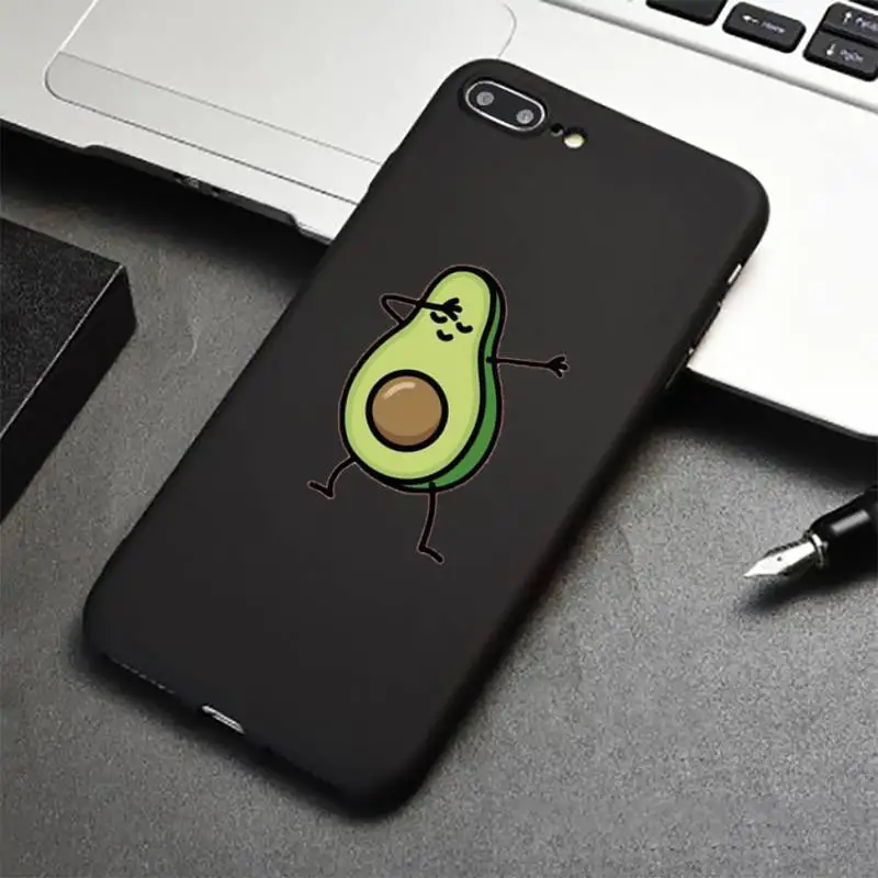 

Cute avocado cartoon Phone Case for iPhone 12 11 mini pro XS MAX 8 7 6 6S Plus X 5S SE 2020 XR