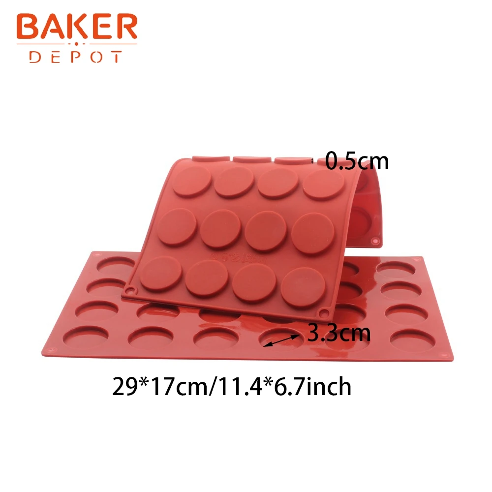BAKER DEPOT силиконовая форма для шоколадных кондитерских изделий для выпечки круглого печенья инструмент для выпечки торта форма для печенья конфеты клейкий помадка форма