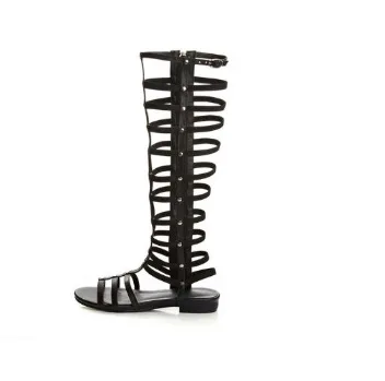 

long elastic over-knee color boots women's boots