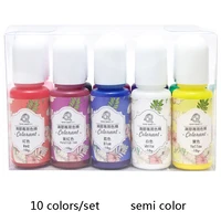 qiaoqiao diy 10pcsset pigment powder rainbow uv resin epoxy for diy jewelry making 10 colors making crafts jewelry accessories