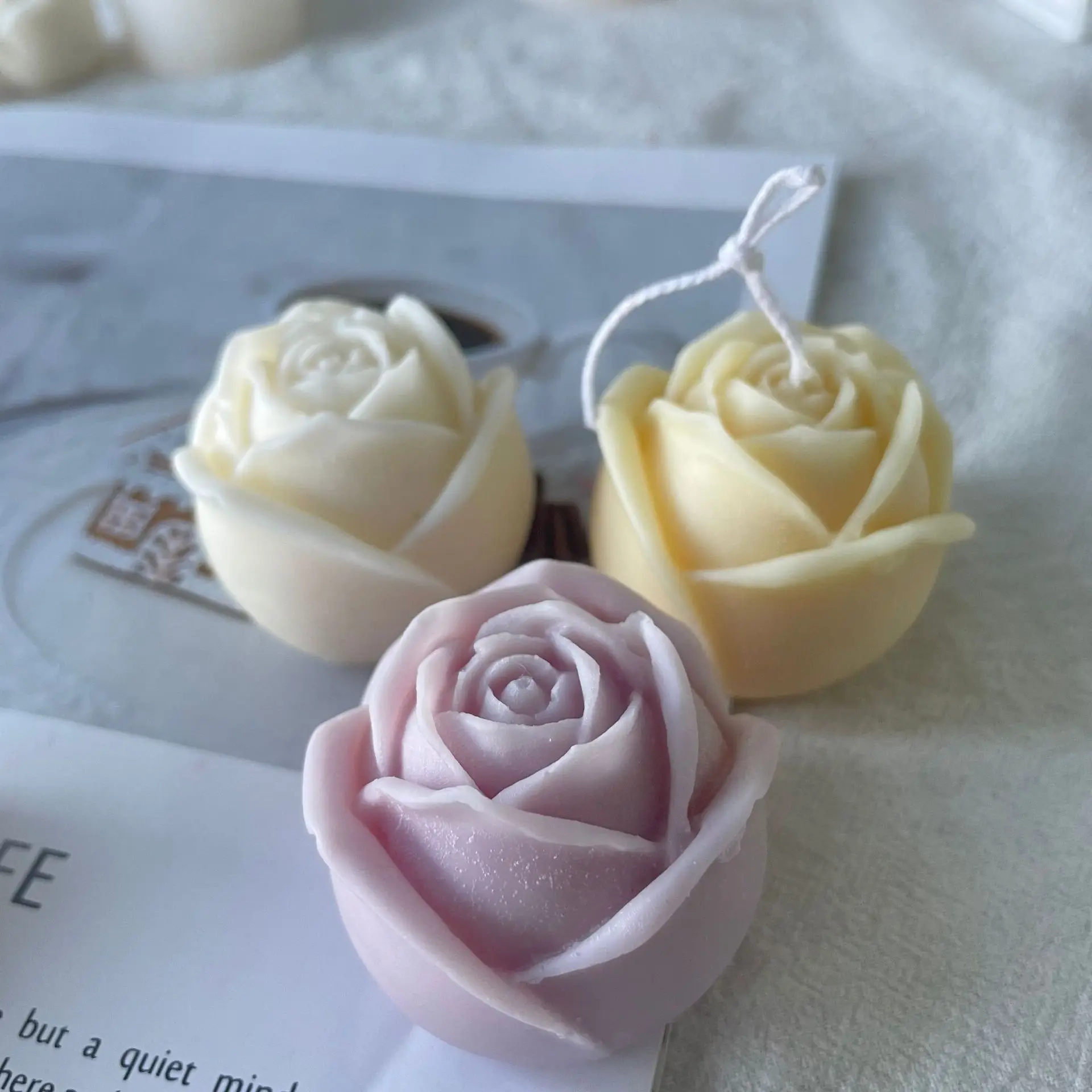 3d Rose Flowers Shape Silicone Cake Mold Dessert Mousse Candy Mould Bakeware Tools Diy Aroma Plaster Soap Making Home Ornament