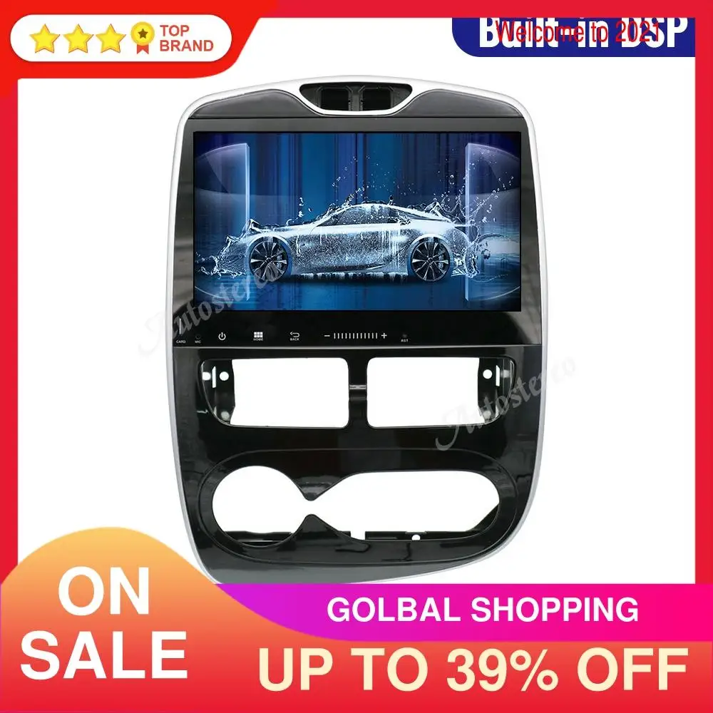 Koop Carplay Android 10.0 PX5 PX6 64 Voor Renault Clio 4 2013 + Auto Gps Navigatie Radio Tape Recorder Multimedia Speler Autoradio Muziek
