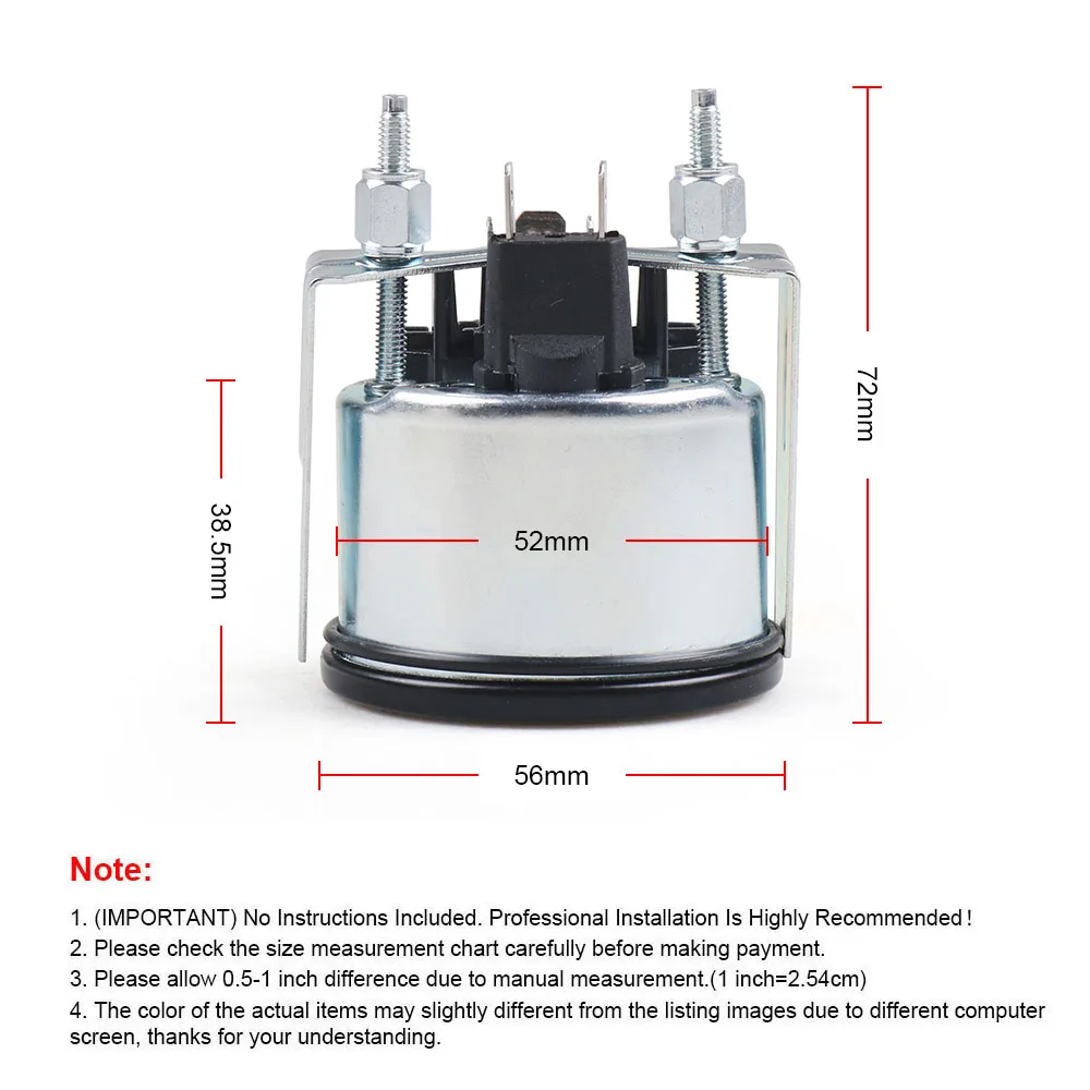 Автомобильный вольтметр измеритель напряжения с желсветильник Том 2 дюйма 52 мм