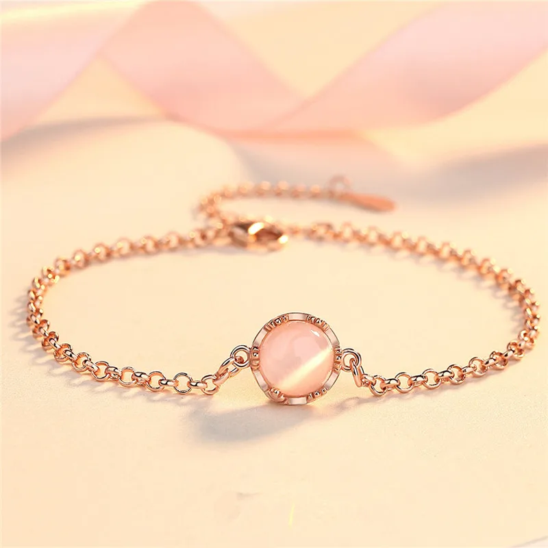 Женский винтажный браслет с цепочкой черный из стерлингового серебра 925 пробы