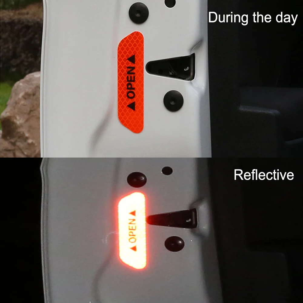 For Kia rio ceed sportage 2017 cerato Volvo xc90 s60 xc60 Seat leon ibiza Auto Car Reflective Door Open Warning Stickers | Автомобили и