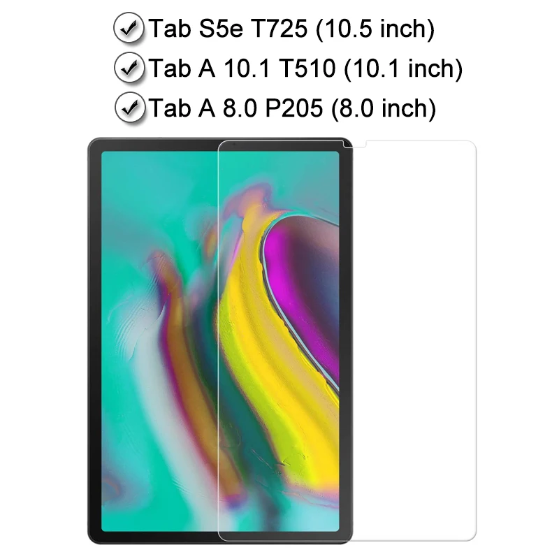 Планшет Защитное стекло для samsung Tab A 10,1 8,0 S5e 10,5 дюймовый защитный экран на Galaxy T725 T510 P205 Броня пленка