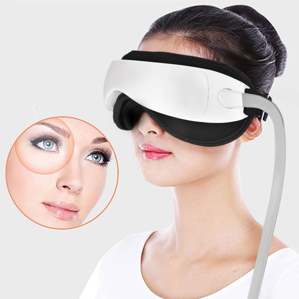 4в1 массажер для глаз с инфракрасным нагревом и воздушным давлением массажные очки портативные