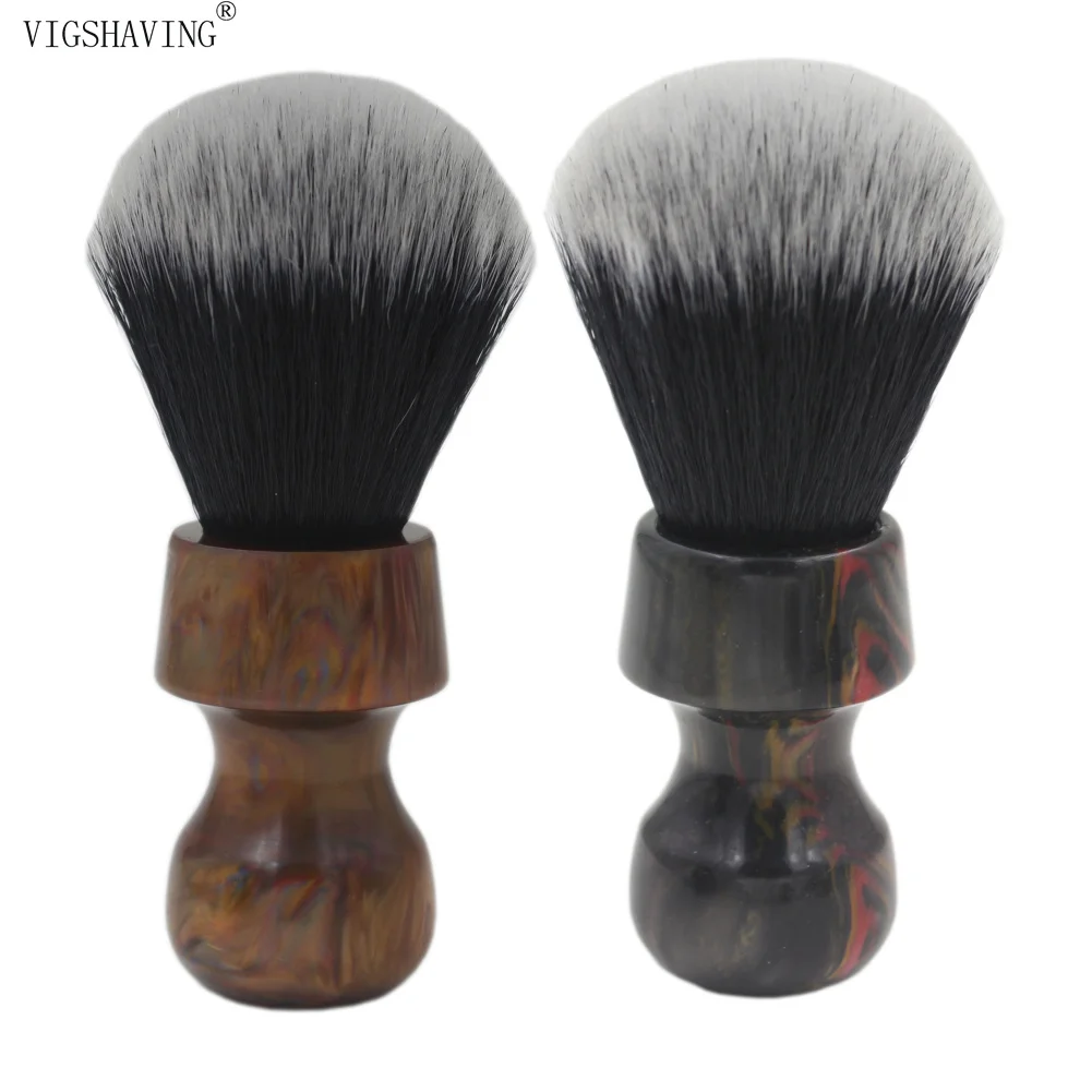 24 мм узел смолы ручка синтетических волос кисти для бритья мужчин парикмахера
