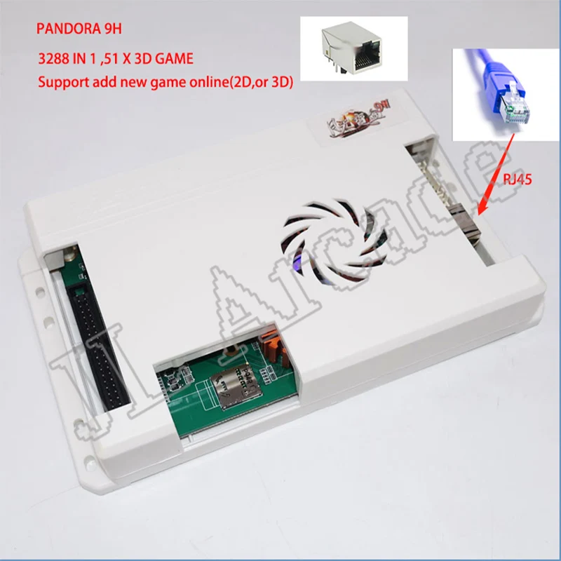 

NEW 9H Pandora 3D WiFi 3288 in 1 Box arcade motherboard 2 Players Wired Gamepad and Set Usb connect joypad 3D games