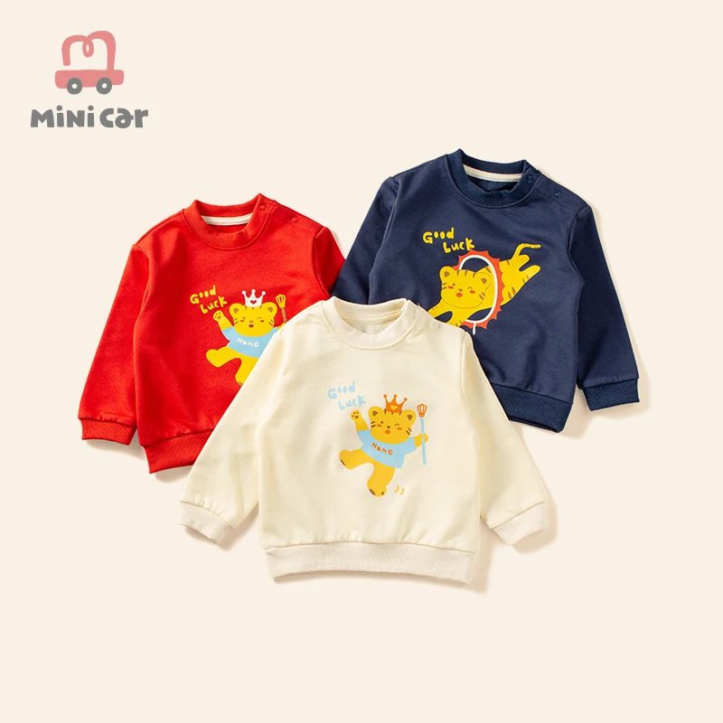 

MiniCar осенне-зимний свитер с длинным рукавом для маленьких девочек и мальчиков