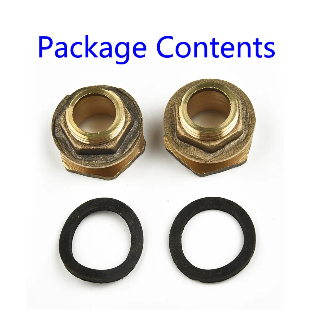 

Wholesale 2PCS Brass Water Tank Connector Rain Barrel Rain Buckets Connection For Garden Water Connector Replacement