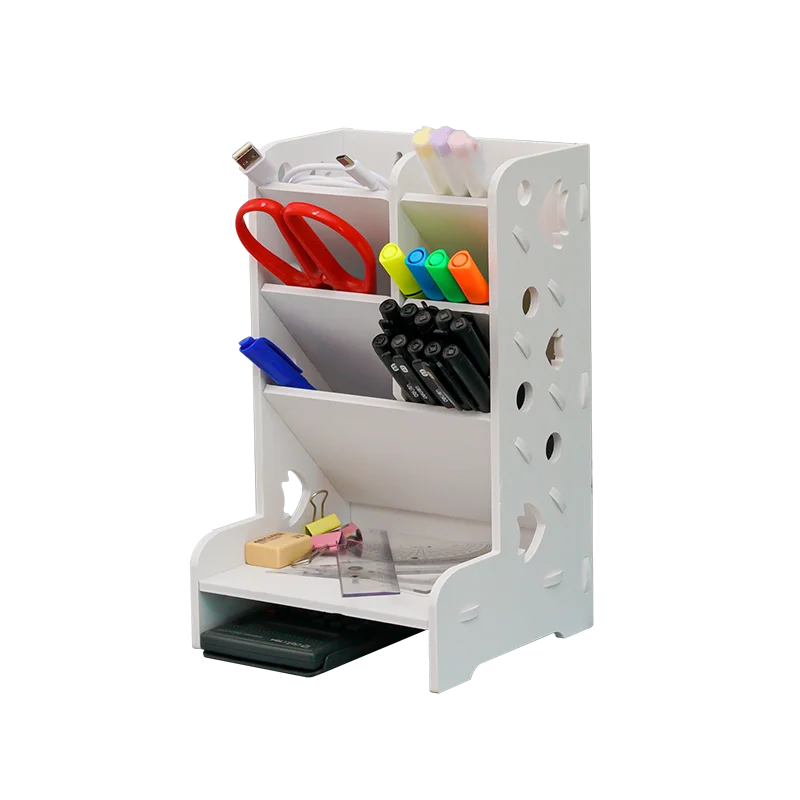 Контейнер для ручек коробка хранения студенческий офисный Настольный