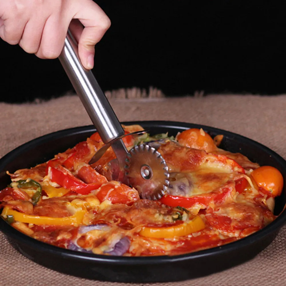 SUEF 1 шт. двухсторонний кондитерский нож для пиццы теста макаронных изделий