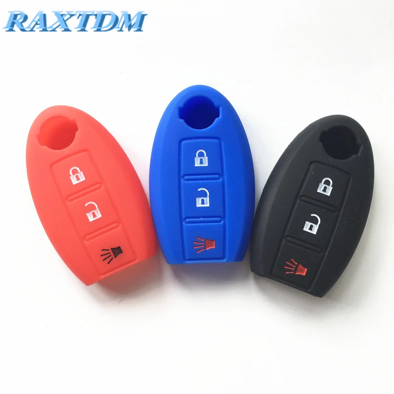 

3 Button Car Key Cover Case For Nissan Teana X-Trail Qashqai Livina Sylphy Tiida Sunny March Murano Geniss Juke Almera