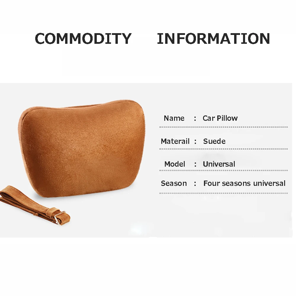 Супер мягкий замшевый чехол для подголовника автомобиля подушка шеи сиденья Renault