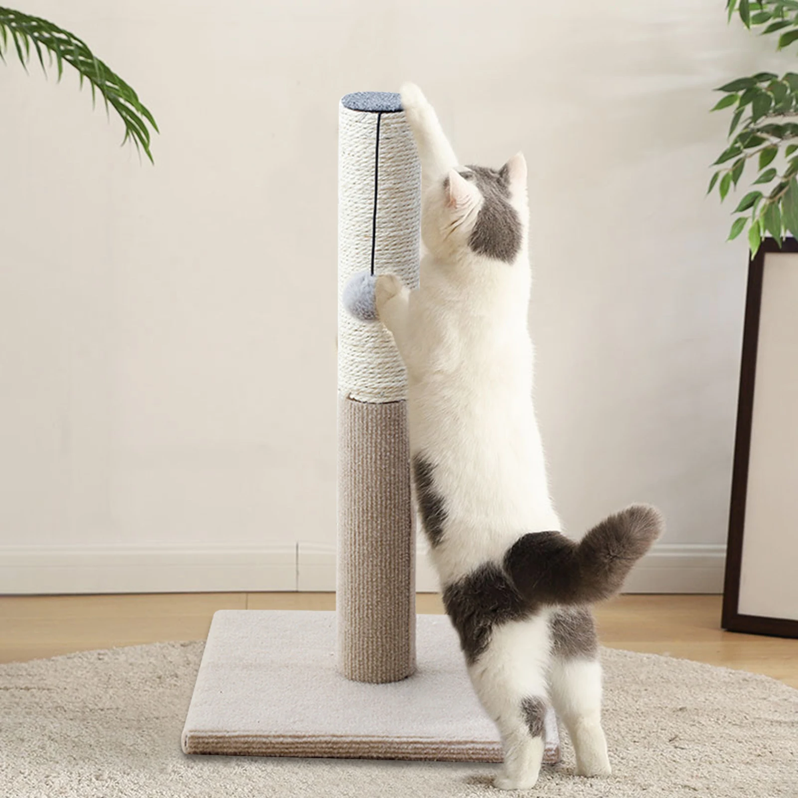 

Pet Cat Scratching Post Sisal Jute Cat Climbing Frame Cat Scratching Board Cat Toy Grinding Claw Cat Scratching Post Vertical