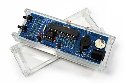 DIY 4 Digit LED Electronic Clock Kit With Vioce Light Control Function | Электронные компоненты и принадлежности