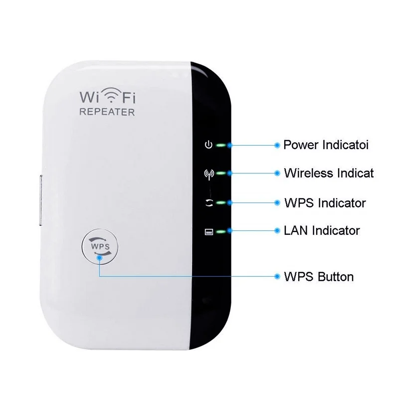 Беспроводной WiFi ретранслятор усилитель удлинитель 300 Мбит/с Wi-Fi сигнала 802.11n |