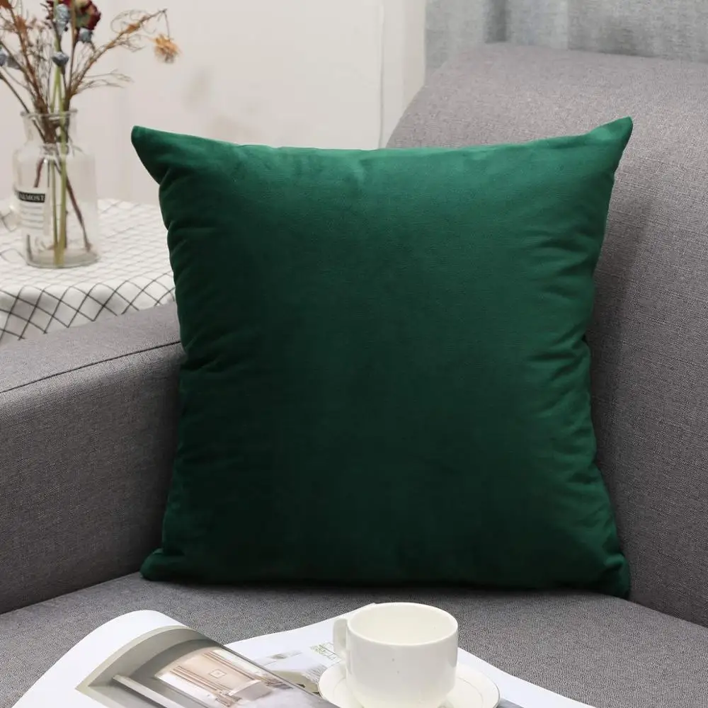 10 Цвета мягкий бархат декоративные подушки для подушек твердых Подушка Чехол