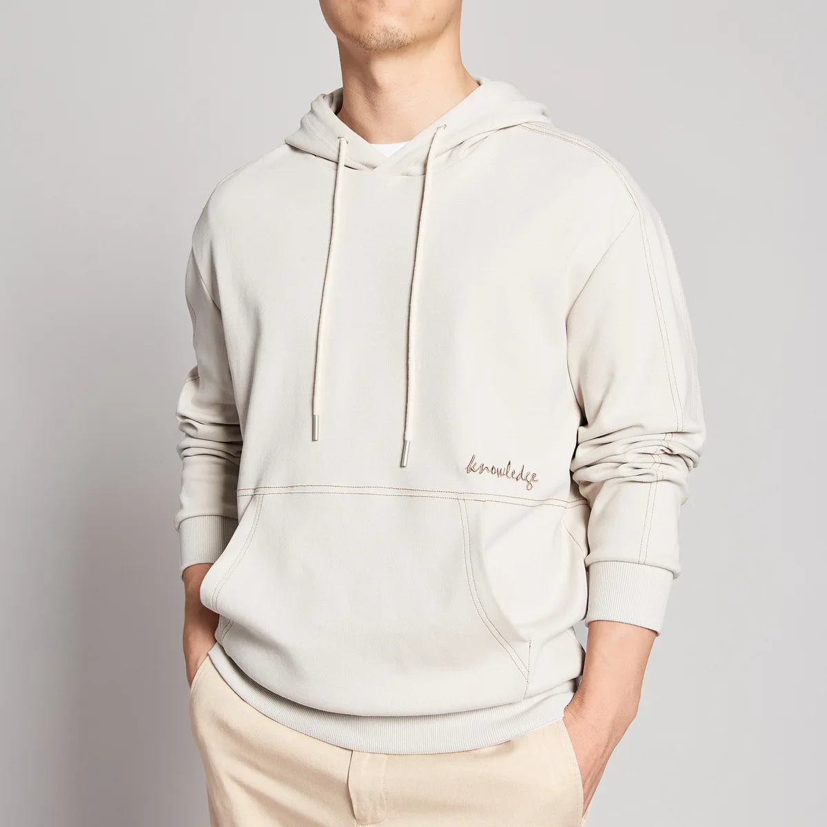 

2021 Fall New Round Neck Pullover Hoodies Men Fashion Loose Cotton Embroidery Men's Hoodies