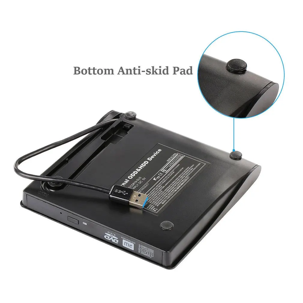 USB 3.0 External DVD/CD/ VCD Burner High Speed Slim DVD Drive DVD-ROW CD-RW |