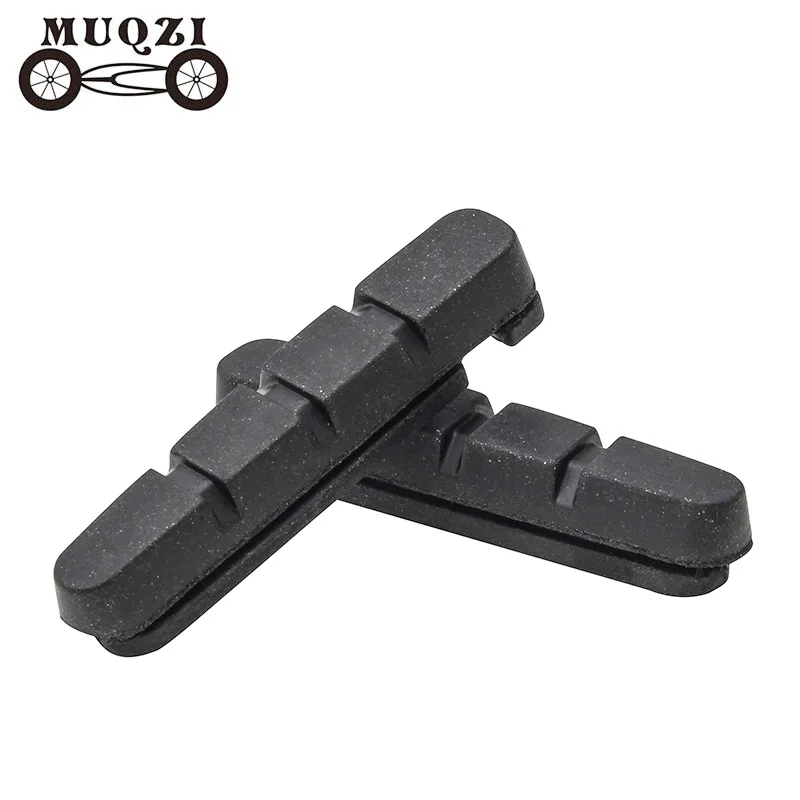 

MUQZI 2PCS Bicycle Brake Shoes Protect Aluminum Carbon Rim Wheel Low Wear V Brake Pad Road Folding Bike Caliper Braking Block