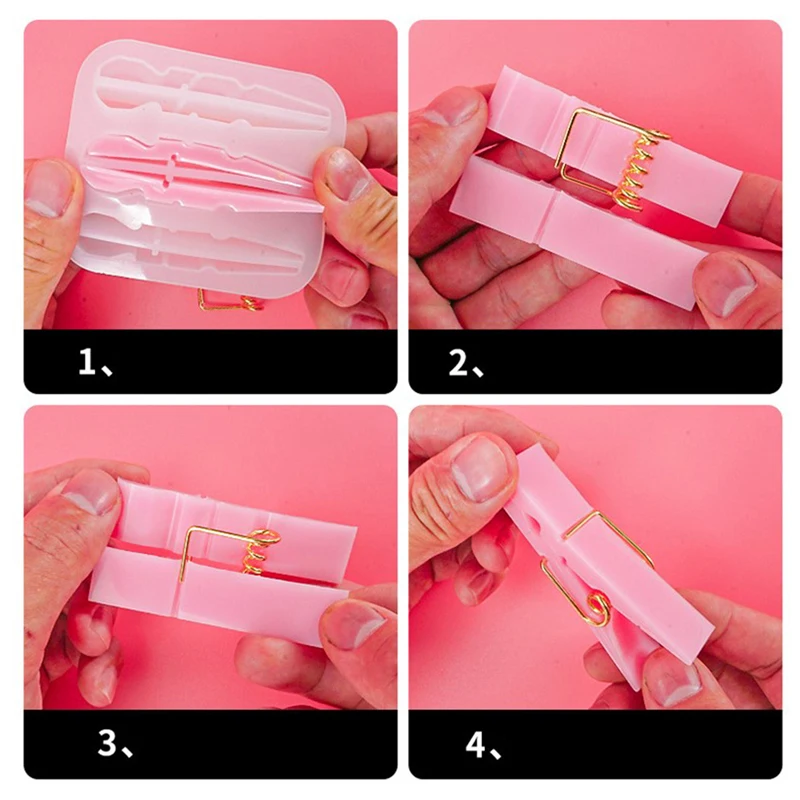 

Clip Barrette Mould DIY Crafts Resin Silicone Epoxy Mold Handmade Craft