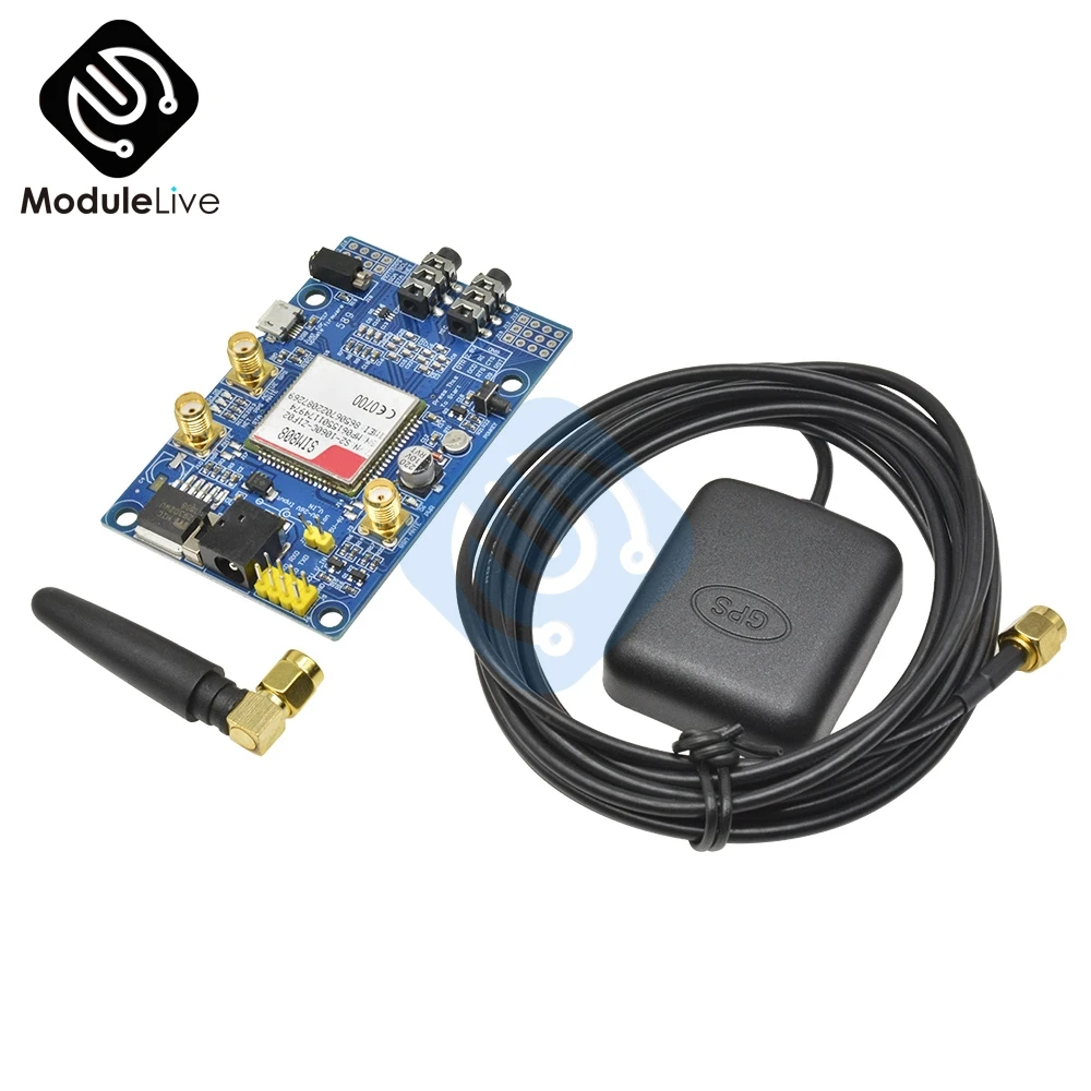 Модуль SIM808 GSM GPRS GPS макетная плата SMA с антенной для Arduino | Инструменты