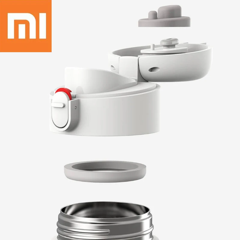 Xiaomi Pinlo 400 мл/530 мл Нержавеющая сталь Питьевая чашка холодная вакуумная 6-часовая бутылка для воды «Умная» бутылка простой ручной изоляции замок