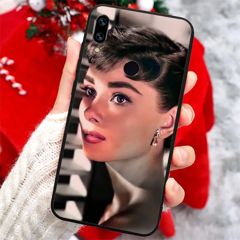 

Audrey Hepburn beautiful British actress Phone Case For Xiaomi Redmi note 7 8 9 t k30 max3 9 s 10 pro lite