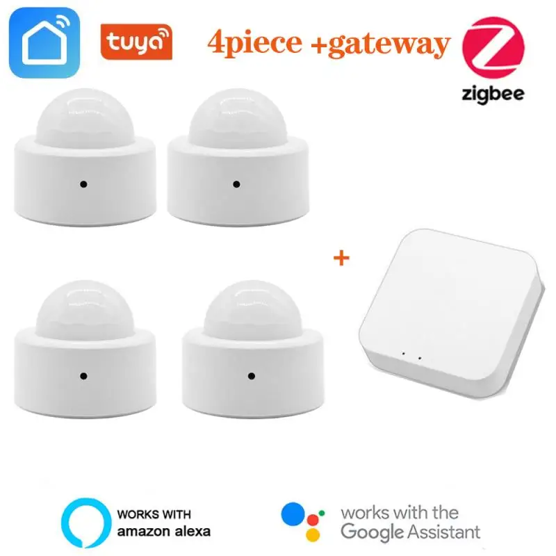 

Смарт-датчик движения Tuya ZigBee Gateway, Беспроводной сенсор для движения тела, со встроенной батареей, с пассивным инфракрасным сенсором