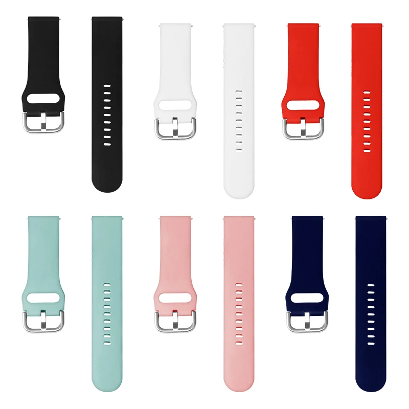 BOORUI Amazfit ремешок мягкий силиконовый ремешок для часов Замена для Xiaomi Huami Amazfit ремешок Bip с металлической пряжкой ремешок для часов 20 мм