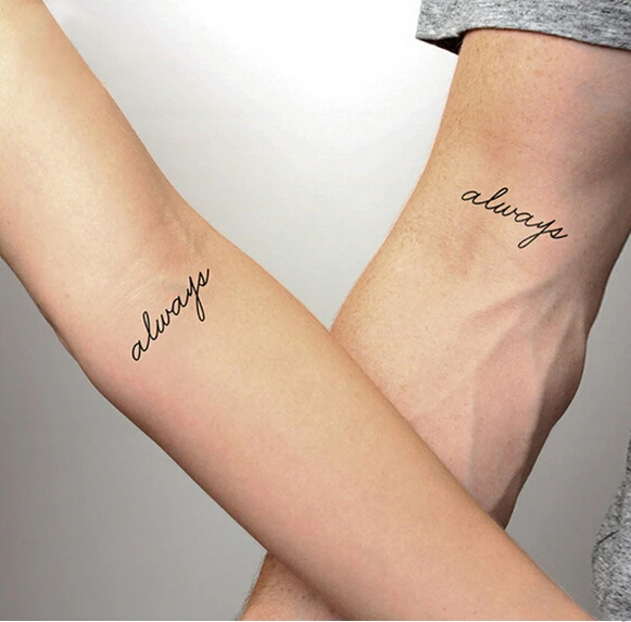 

1 шт., водостойкая Временная хна для селфи с надписью «Always Love» на запястье