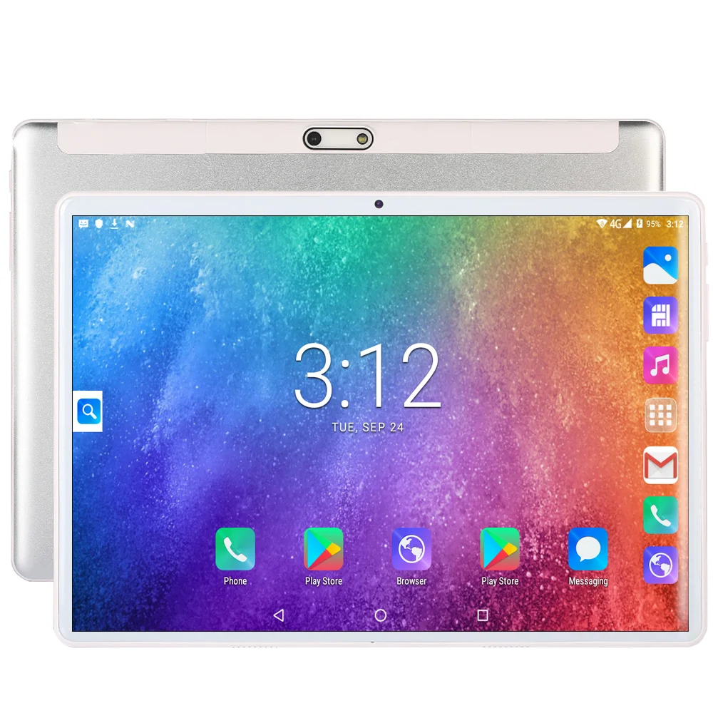 2.5D Закаленное стекло 10 1 &quotПланшеты Android 7 0 lPS 3G телефонный звонок четырехъядерный
