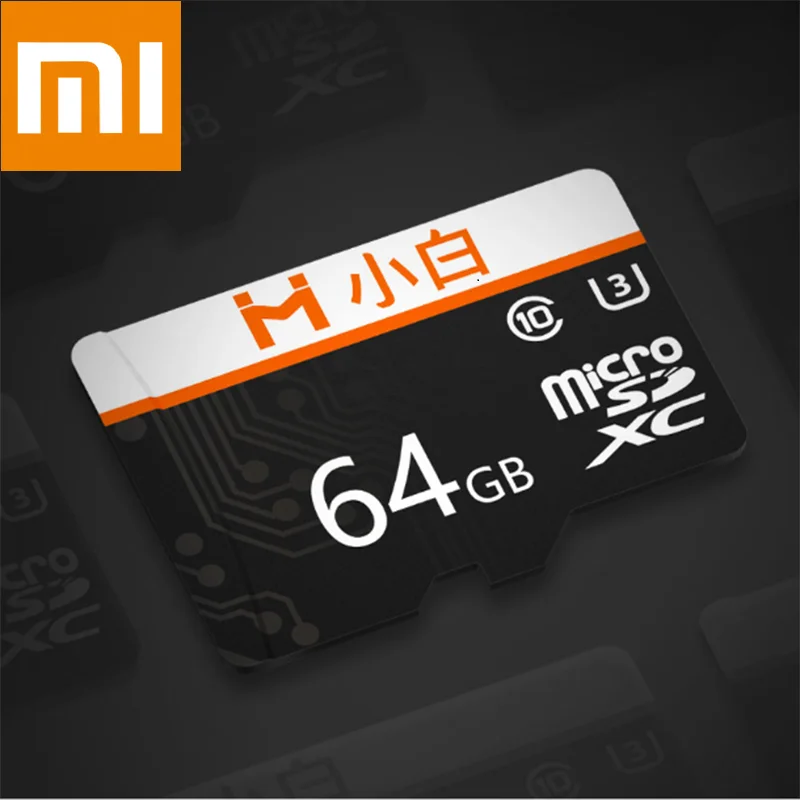 

Карта памяти Micro SD Xiaomi Youpin Xiaobai, высокоскоростная передача высокой емкости, видеозапись HD, совместима с 32 ГБ, 64 ГБ, 128 ГБ