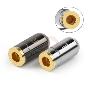 Разъем Гнездовой A2DC для наушников, штекер из алюминиевого сплава с позолоченным аудио разъемом для LS400 E50 E70 CKS1100, адаптер для наушников Hi-Fi