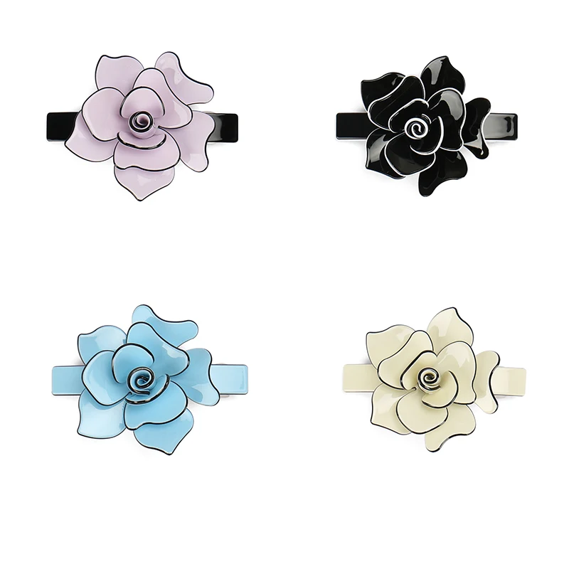 Элегантные женские аксессуары для волос цветочный дизайн заколка пряжка более