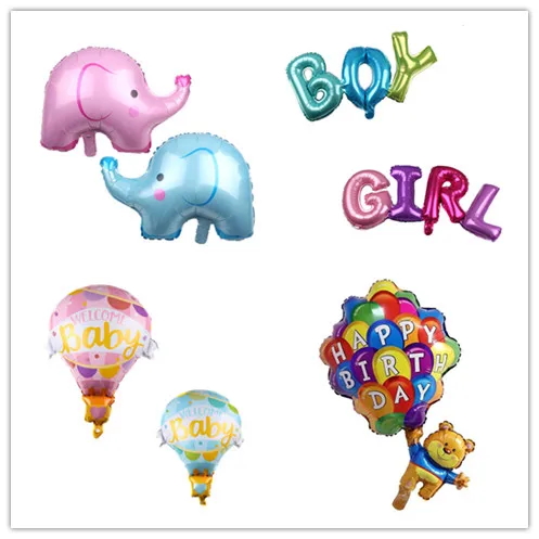 

Baby Shower Angel Baby Girls elephant bear Boy Girl Babyshower Decorations Party Supplies cartoon hat