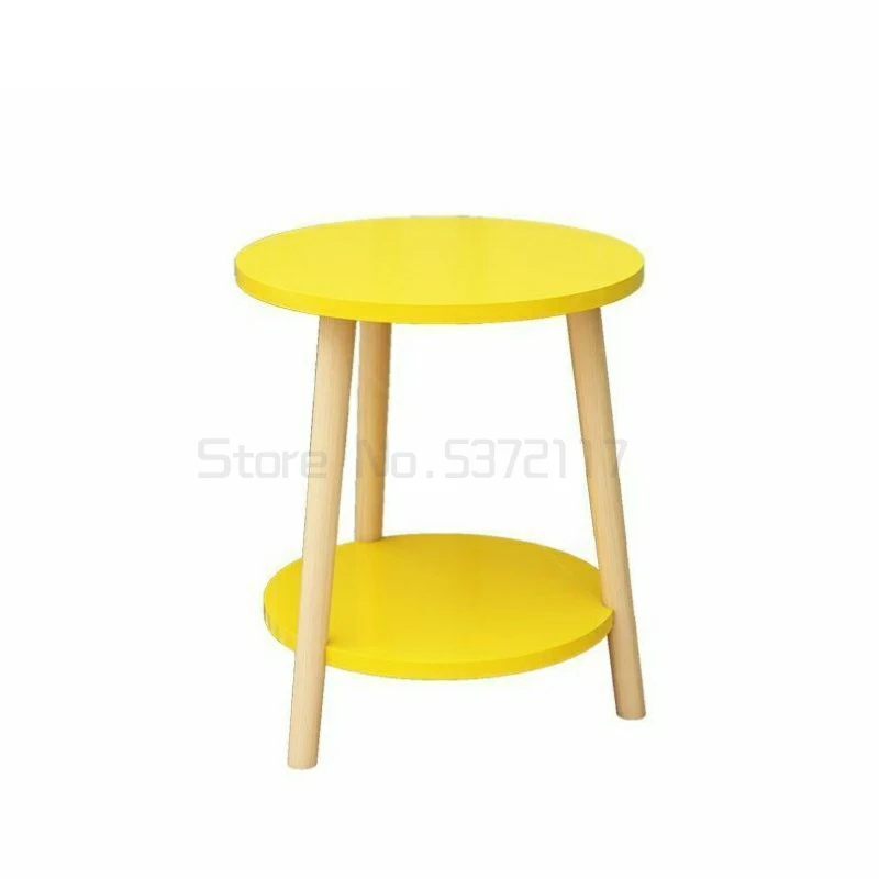 

Nordic simple living room small coffee table simple modern sofa side table Mini double corner table coffee table for bedroom