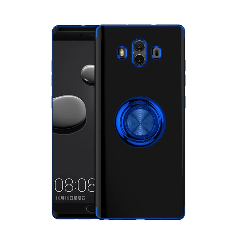 

For Huawei Mate10 20 30 Pro Nova3i Electroplated Magnetic Ring Drop-Resistant Protection Mobile Phone Case