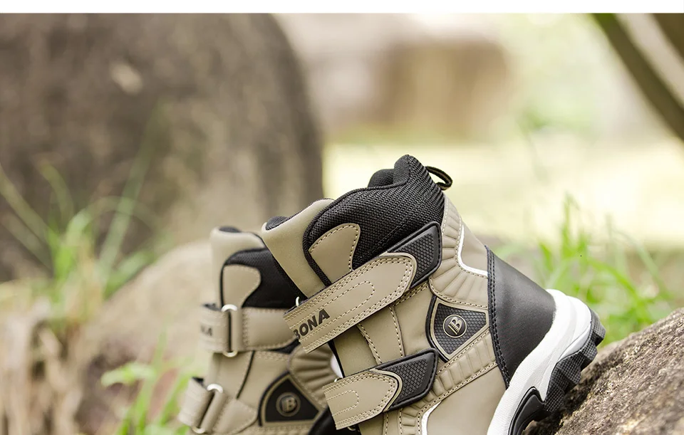 BONA/ классический стиль; Детские кроссовки; ботинки на липучке; спортивные ботинки для мальчиков; кожаные ботильоны для мальчиков; уличные кроссовки