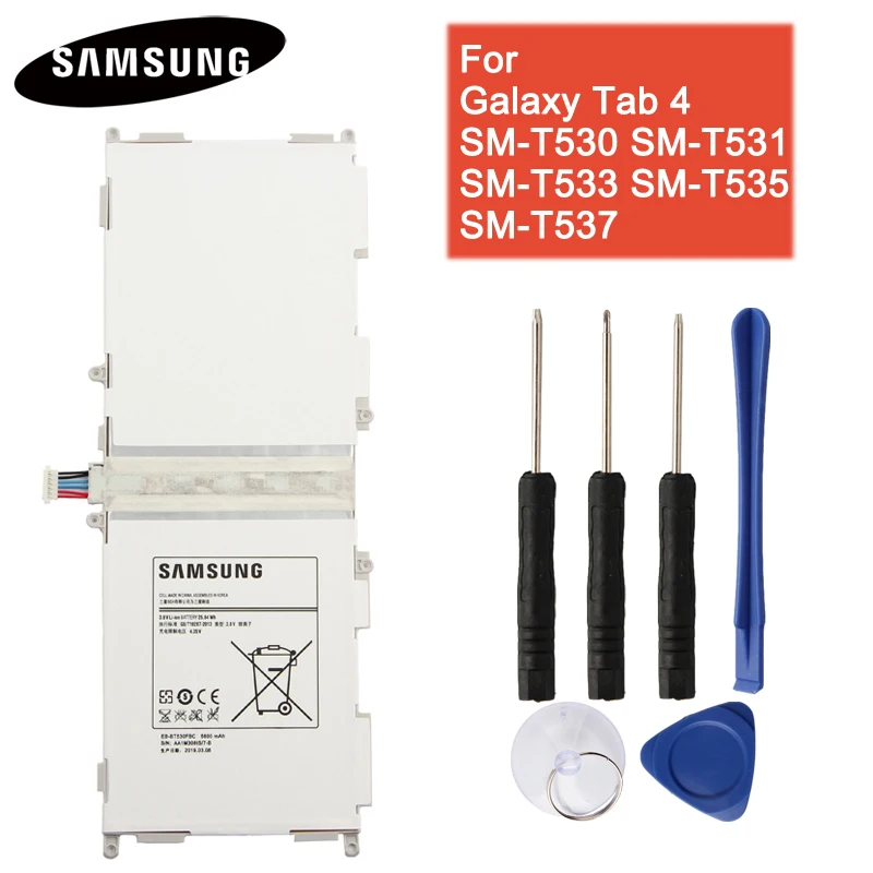 Батарея SP3676B1A для samsung Galaxy Note 10,1 GT-N8000 N8020 GT-P7500 GT-P7510 P5100 P601 Tab 3 P5200 Tab 4 Tab S T800 - Цвет: For T530 T531 T535
