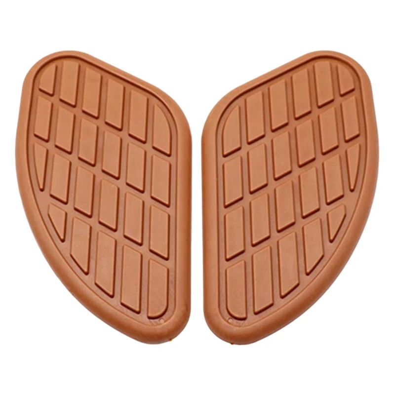 Коричневый резиновый протектор для топливного бака мотоцикла 2 шт. в стиле ретро