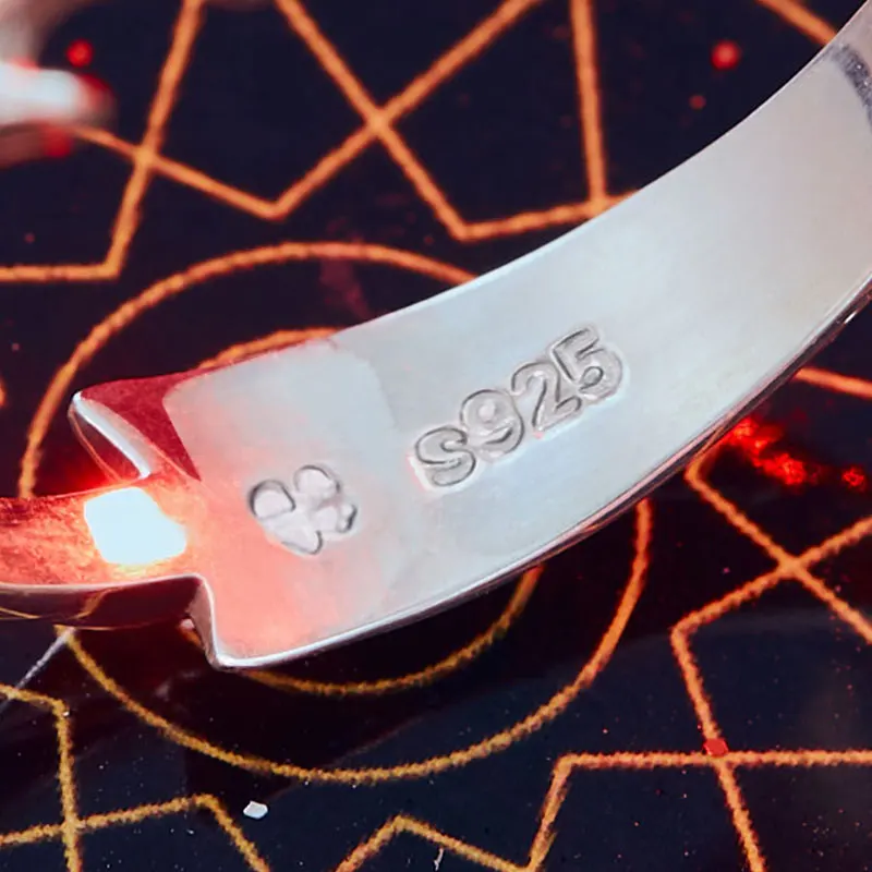 

[King's Avatar]Anime Ring Silver 925 Sterling Action figure Yangyang Ye Xiu DNF Dungeon & Fighter New Trendy Gift