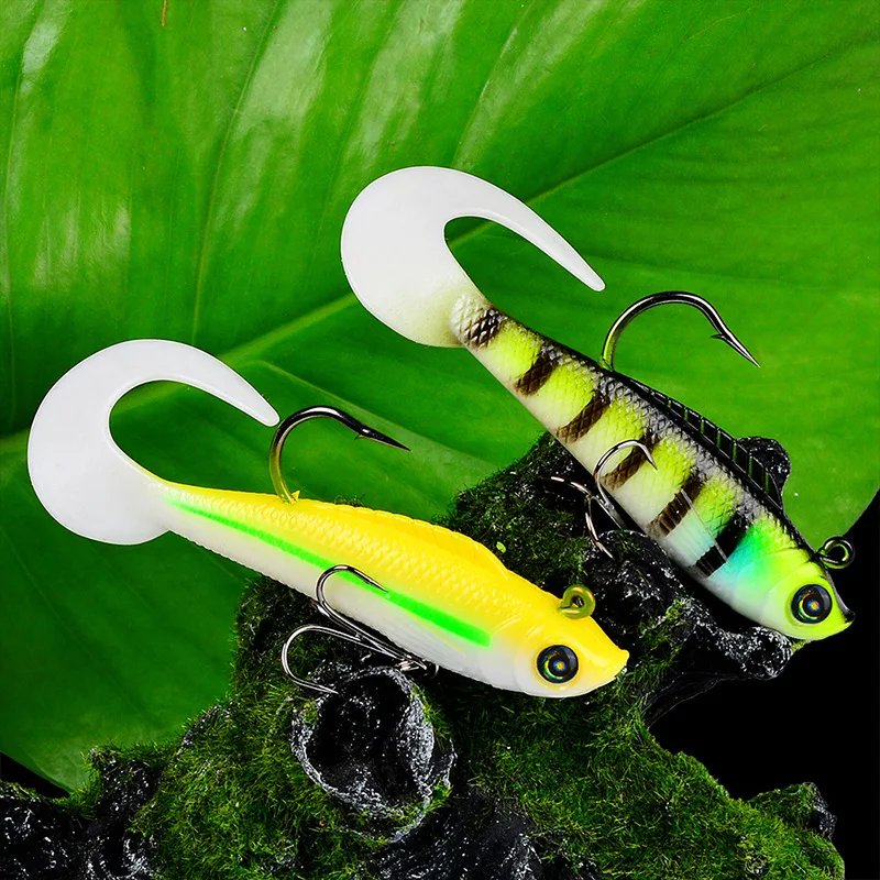 

1 Pieces Soft Fishing Lure Wobbler Swimbait Silicone Isca Artificial Bait Carp Fishing Lead Jig Fish Pesca 16.5G/9CM
