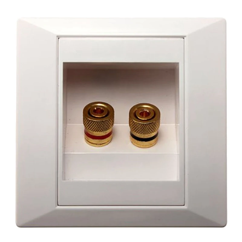 2 шт. вилка типа &quotбанан&quot настенная пластина с разъемом для подключения к