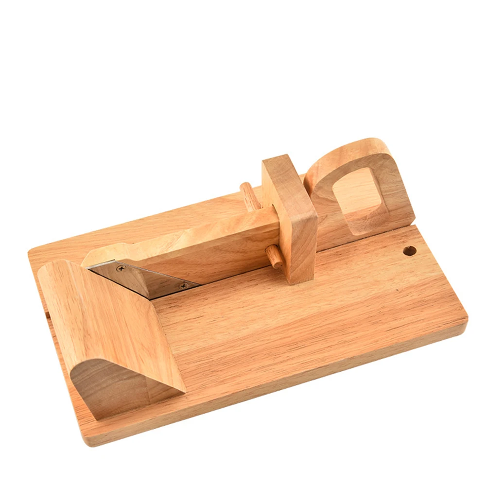 

Sausage Slicers With Stainless Steel Blade Rubber Wood Sausage Meat Cutter Fruit Vegetable Slicerkitchen Gadgets And Accessories